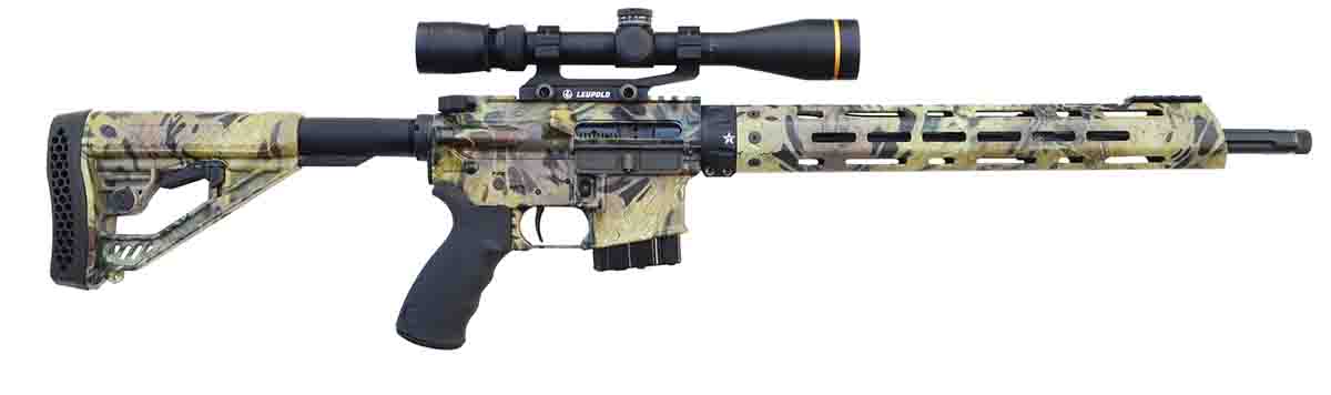 Alexander Arms’ new AR Hunter. It minimizes the AR while maximizing its virtues as a hunting rifle.